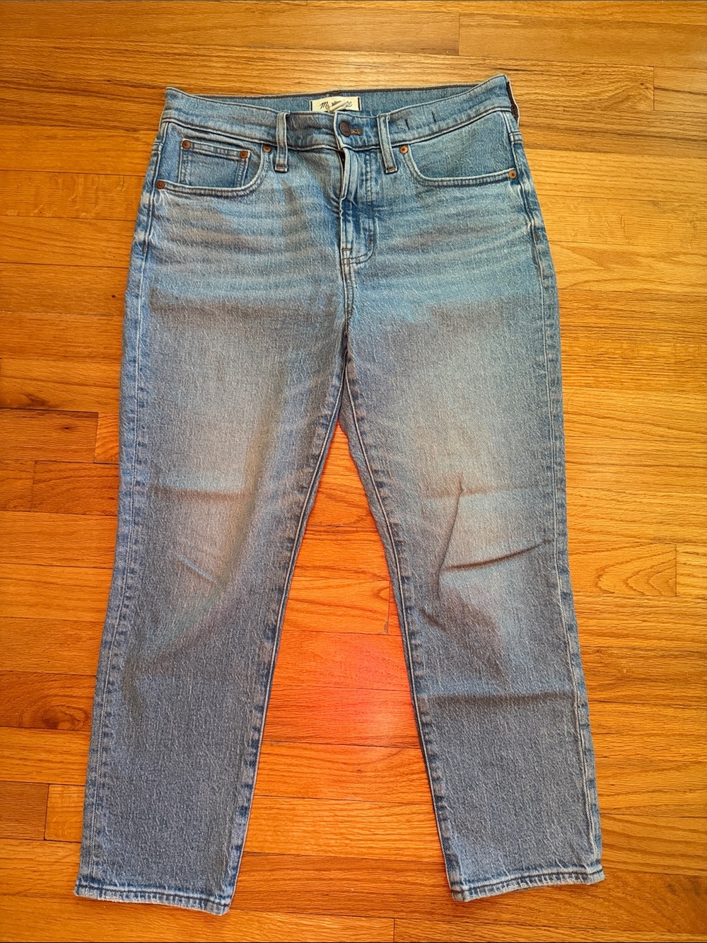 Madewell women’s “the perfect vintage Jean” Light Blue Denim Jeans